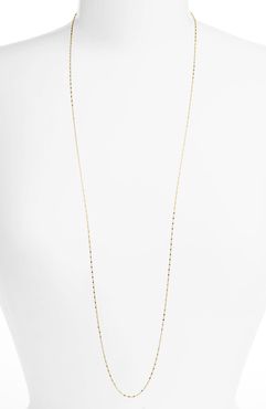 14K Gold Long Beaded Chain Necklace (Nordstrom Exclusive)