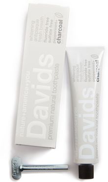 Package Free X Davids Natural Toothpaste Premium Natural Toothpaste & Metal Key