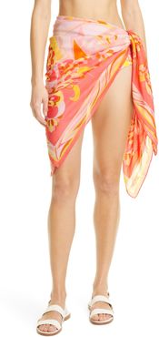 Lily Print Cover-Up Pareo