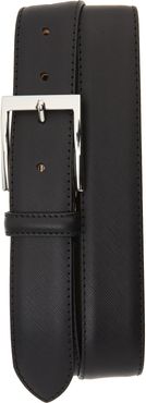 Saffiano Leather Belt Black