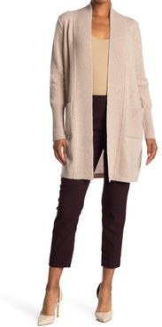 Magaschoni Ribbed Open Front Cashmere Long Cardigan at Nordstrom Rack