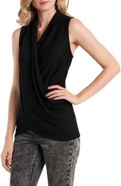 Wrap Front Sleeveless Top