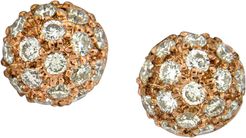 Disco Pave Diamond Stud Earrings