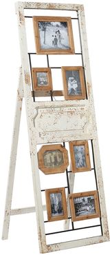 Willow Row Large White Rectangular 7-Frame Photo Display with Easel Back and Hanging Hardware - 21" x 63" at Nordstrom Rack