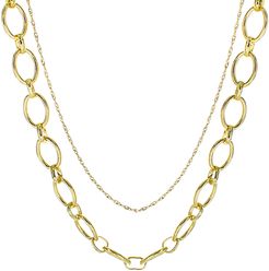 Layered Chain Link Necklace