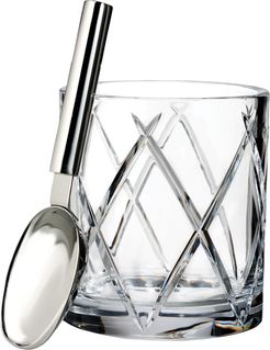 Olann Lead Crystal Ice Bucket & Scoop