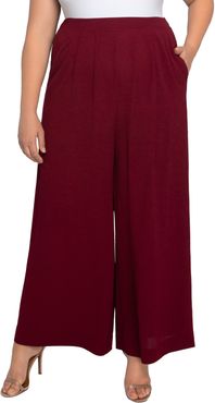 Plus Size Women's Kiyonna Coraline Crepe Palazzo Pants