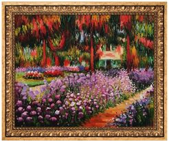 Overstock Art Artist's Garden At Giverny - Framed Oil Reproduction of an Original Painting By Claude Monet at Nordstrom Rack