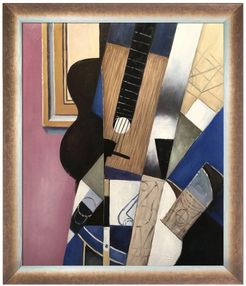 Overstock Art Guitar and Pipe - Framed Oil reproduction of an original painting by Juan Gris at Nordstrom Rack