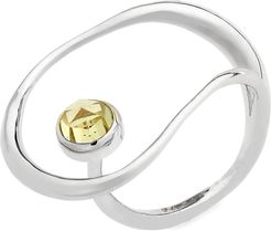 Saturn Semiprecious Stone Ring
