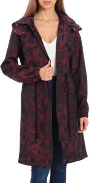 Star Jacquard Raincoat With Removable Hood