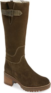 Martial Wool Lined Waterproof Suede Tall Boot