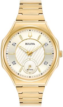 Bulova Women's CURV Diamond Analog Quartz Bracelet Watch, 40.5mm - 0.02 ctw at Nordstrom Rack