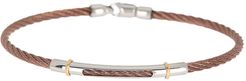 ALOR 18K Yellow Gold, Stainless Steel & Bronze Cable Bracelet at Nordstrom Rack
