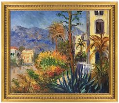 Overstock Art Villas at Bordighera - Framed Oil Reproduction of an Original Painting by Claude Monet at Nordstrom Rack