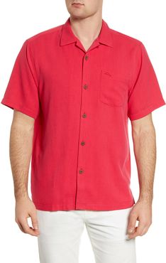 Royal Bermuda Standard Fit Silk Blend Camp Shirt