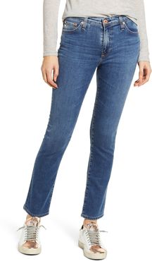 Mari High Waist Ankle Straight Leg Jeans