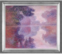 Overstock Art Misty Morning on the Seine (pink) with Athenian Silver Frame at Nordstrom Rack