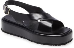 Cross Strap Platform Sandal