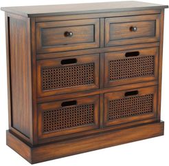 Willow Row Traditional Brown Six Drawer Wooden Chest at Nordstrom Rack