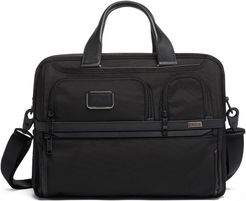 Alpha 3 T-Pass Expandable Laptop Briefcase - Black