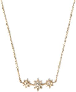 North Star Curve Diamond Pave Necklace