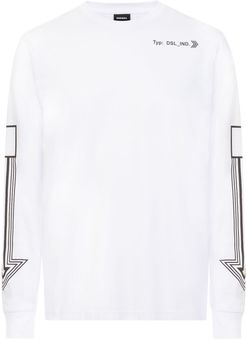 Diesel T-Just-Ls-A8 Long Sleeve Graphic Tee
