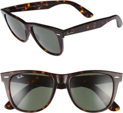 Classic Wayfarer 54mm Sunglasses - Dark Tortoise/ Green
