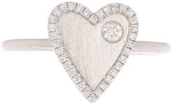 Ron Hami 14K White Gold Diamond Accent Heart Ring - 0.14 ctw - Size 7 at Nordstrom Rack