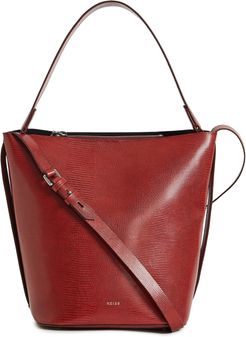 REISS Hudson Lizard Embossed Bucket Bag at Nordstrom Rack