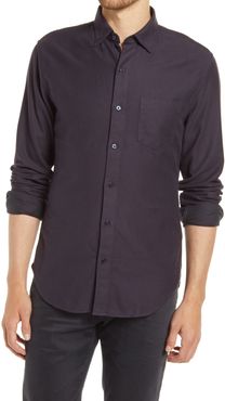 Slim Fit Brushed Button-Up Shirt