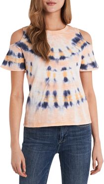 Cold Shoulder Tie Dye Top