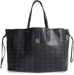 'Large Liz' Reversible Shopper - Black