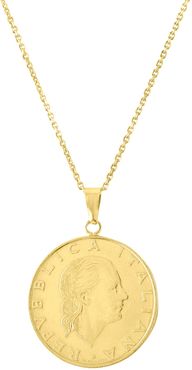 Sphera Milano 14K Yellow Gold Authentic Coin Pendant Necklace at Nordstrom Rack