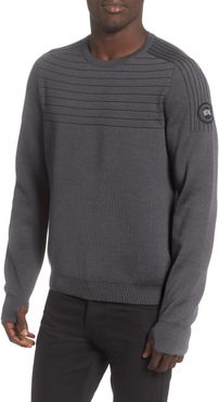 Black Label Conway Crewneck Merino Wool Blend Sweater