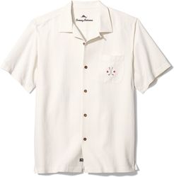 Absolute Parfection Silk Short Sleeve Button-Up Camp Shirt