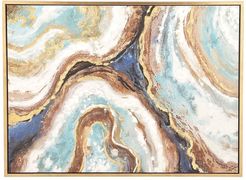 Willow Row Multi Modern Marbled Canvas Wall Art at Nordstrom Rack