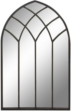 Willow Row Tall Arched Black Metal Framed Wall Mirror - 30" x 48" at Nordstrom Rack