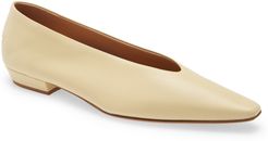 Almond Toe Leather Flat