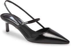 Logo Mary Jane Slingback Pump