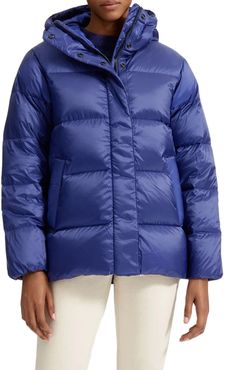 Re: down Puffy Puff Water Resistant Hooded Jacket