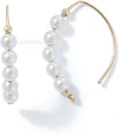 Akoya Pearl Threader Earrings