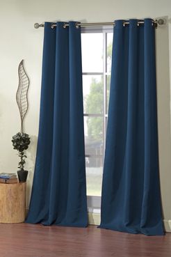 Duck River Textile Steyna Solid Blackout Curtain Set - Navy at Nordstrom Rack