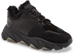 Extasy Genuine Shearling Lined Sneaker