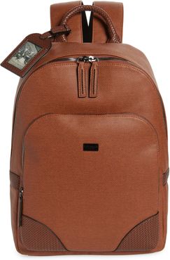 Riviera Faux Leather Backpack - Brown