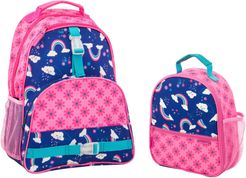 Girl's Stephen Joseph Mermaid Sidekick Backpack & Lunch Pal - Blue