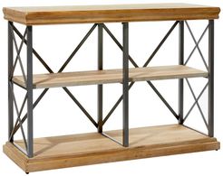 Willow Row Modern Fir Wood & Iron 2-Tier Shelf at Nordstrom Rack