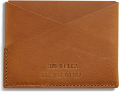 Utility Leather Card Case - Brown
