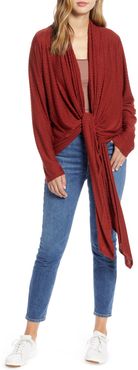 Drape Tie Front Cardigan