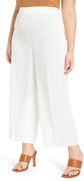 Plus Size Women's Eloquii Wide Leg Crop Trousers